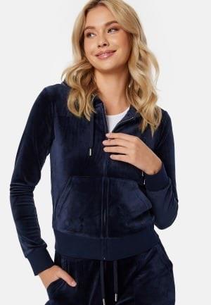 Juicy Couture Robertson Classic Velour Hoodie Night Sky XS