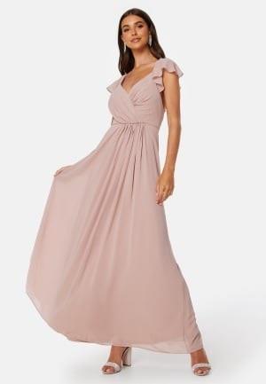 Bubbleroom Occasion Rosabelle Tie Back Gown Dusty pink 42