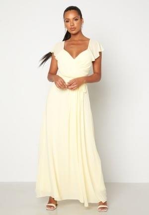Bubbleroom Occasion Rosabelle Tie Back Gown Light yellow 34