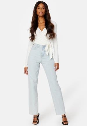 BUBBLEROOM Straight High Waist Jeans Light denim 34