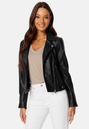 SELECTED FEMME Katie Leather Jacket Black 40