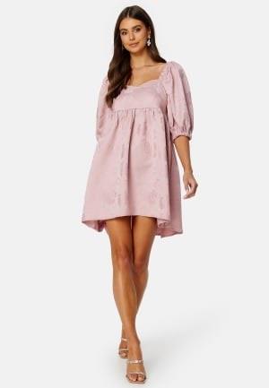 BUBBLEROOM Summer Luxe High-Low Dress Dusty pink 42
