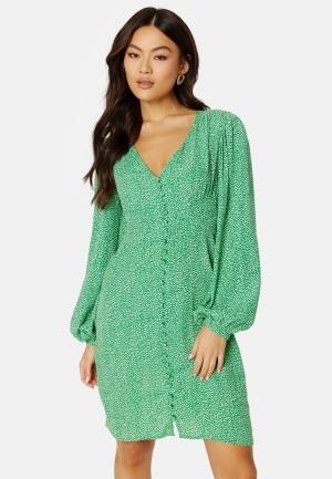 ONLY Leonora L/S V-Neck Dress Jelly Bean AOP:Mini L