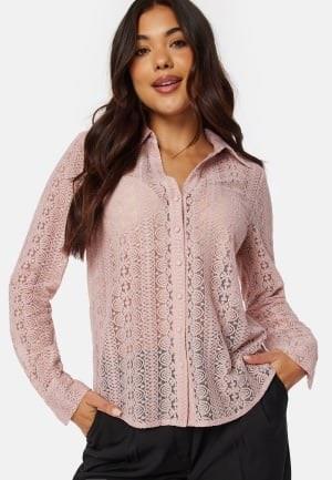 BUBBLEROOM Rhoda Lace Shirt Dusty pink M