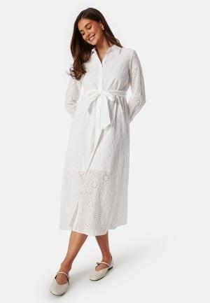 BUBBLEROOM Michele Broderie Anglaise Dress White 42