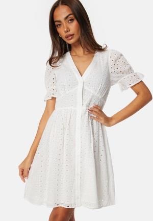 BUBBLEROOM Nettie Broderi Anglaise Dress White 34