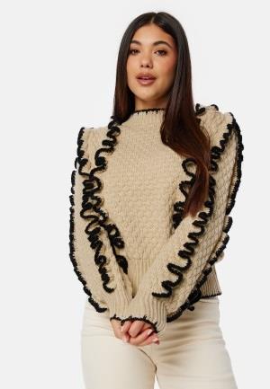 Object Collectors Item Objyaa L/S Knit Pullover Sandshell Detail:Bla X...