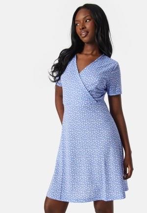 Pieces Pcsienna SS Dress Dusty Blue L