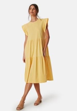 VILA Visummer S/S midi dress Yellow S