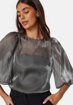 BUBBLEROOM Shimmer Blouse Grey L