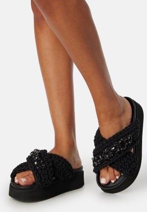 INUIKII Woven Stones Platform Black 40