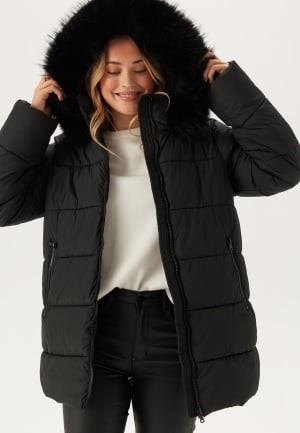 Happy Holly Hooded Padded Jacket Black 44/46