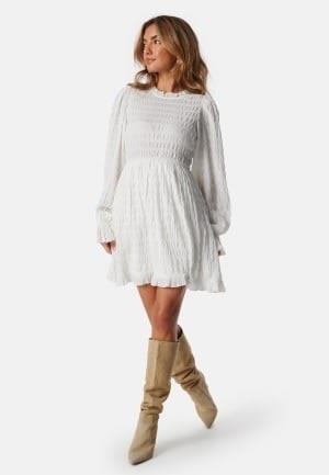 BUBBLEROOM Frill Structured Dress White S