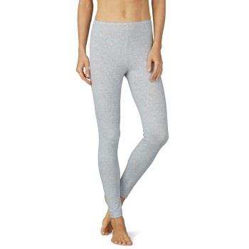 Mey Cotton Pure Leggings Gråmelerad bomull 44 Dame