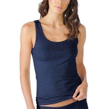 Mey Cotton Pure Tank Top Midnattsblå bomull 38 Dame