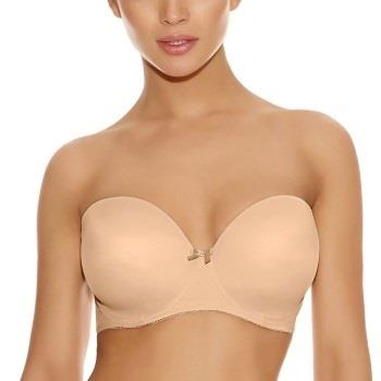 Freya BH Deco Moulded Strapless Bra Beige C 70 Dame