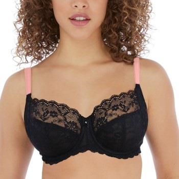 Freya BH Offbeat Undewired Side Support Bra Svart D 75 Dame