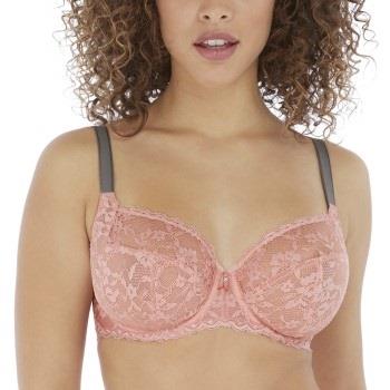 Freya BH Offbeat Undewired Side Support Bra Rosa E 80 Dame