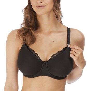 Freya BH Pure Underwire Moulded Nursing Bra Svart nylon E 85 Dame