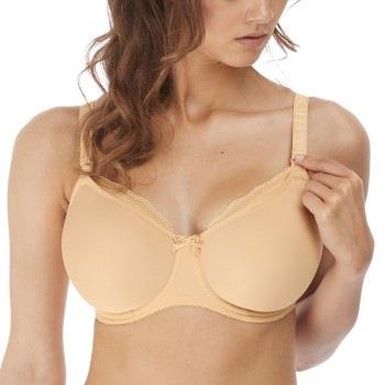 Freya BH Pure Underwire Moulded Nursing Bra Beige nylon F 85 Dame