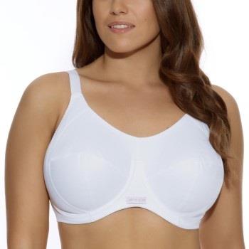 Elomi BH Energise Sports Bra Hvit nylon K 85 Dame