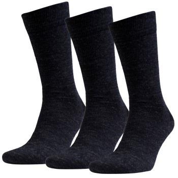 Amanda Christensen Strømper 3P Grade Merino Wool Sock Antracit Str 47/...