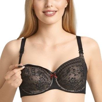 Anita BH Fleur Underwire Nursing Bra Svart polyamid C 70 Dame