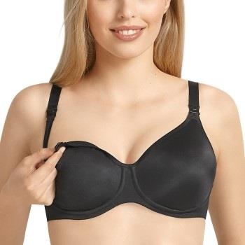 Anita BH Microfiber Underwire Nursing Bra Svart C 75 Dame