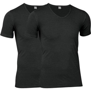 JBS 2P Organic Cotton V-Neck T-shirt Svart økologisk bomull Small Herr...