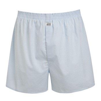 Jockey Woven Poplin Boxer Shorts Hvitrutet mønster bomull Small Herre