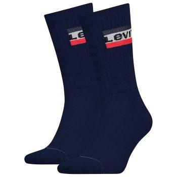 Levis Strømper 2P Sport Regular Cut Sock Mørkblå Str 39/42