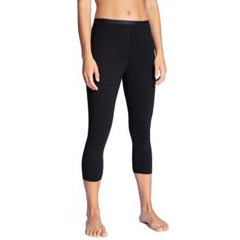 Calida Natural Comfort Capri Leggings Svart bomull Medium Dame