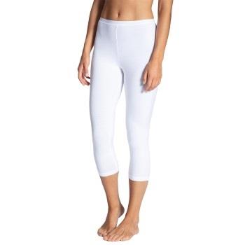 Calida Natural Comfort Capri Leggings Hvit bomull Large Dame