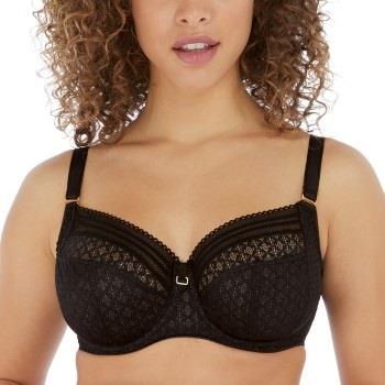 Freya BH Viva Underwire Side Support Lace Bra Svart polyamid D 75 Dame