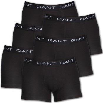 Gant 6P Essential Basic CS Trunks Svart bomull Large Herre