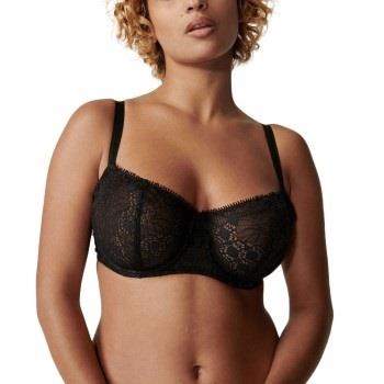 Chantelle BH Day To Night Half Cup Bra Svart nylon F 80 Dame