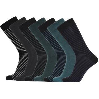 Claudio Strømper 7P Organic Cotton Socks Mixed Str 40/47 Herre