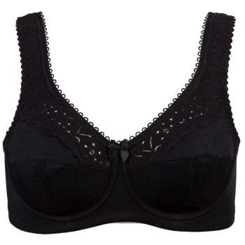 Damella BH Classic Underwire Lace Bra Svart B 75 Dame