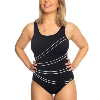 Damella Keira Chlorine Resistant Swimsuit 36-50 Svart 48 Dame