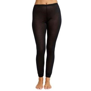 Damella Silk Leggings Svart silke Large Dame