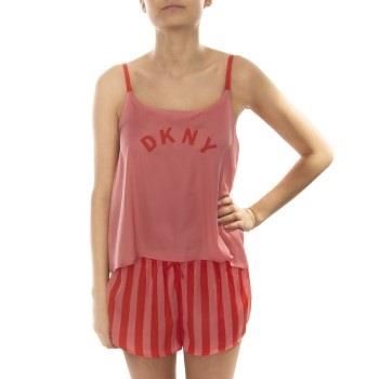 DKNY Walk The Line Cami And Boxer Korall polyester X-Small Dame