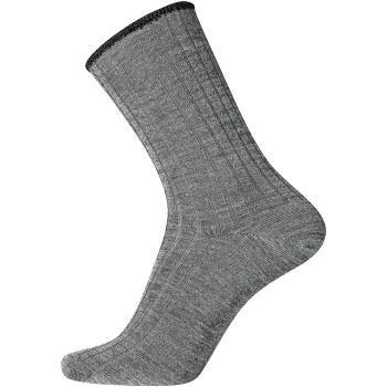 Egtved Strømper Wool No Elastic Rib Socks Stålgrå Str 45/48