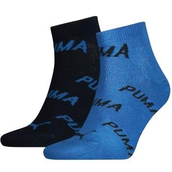 Puma Strømper 2P BWT Quarter Sock Blå Str 39/42