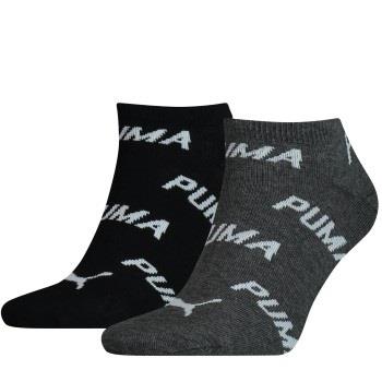 Puma Strømper 2P BWT Sneaker Sock Svart/Grå Str 39/42