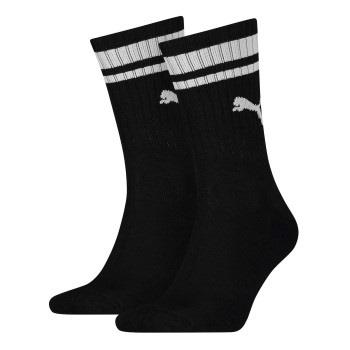 Puma Strømper 2P Crew Heritage Stripe Socks Svart Str 39/42