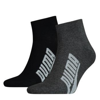 Puma Strømper 2P Lifestyle Quarter Sock Svart Str 39/42