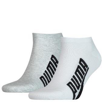 Puma Strømper 2P Lifestyle Sneaker Sock Hvit/Grå Str 43/46