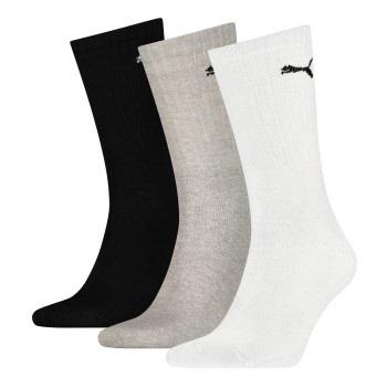 Puma Strømper 3P Sport Crew Socks Grå/Svart Str 39/42