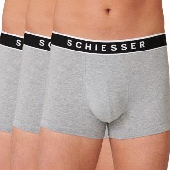 Schiesser 3P 95-5 Organic Cotton Rio Boxer Grå Small Herre