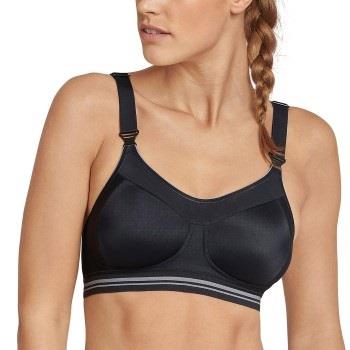 Schiesser BH Active Sport High Support Bra Svart C 80 Dame